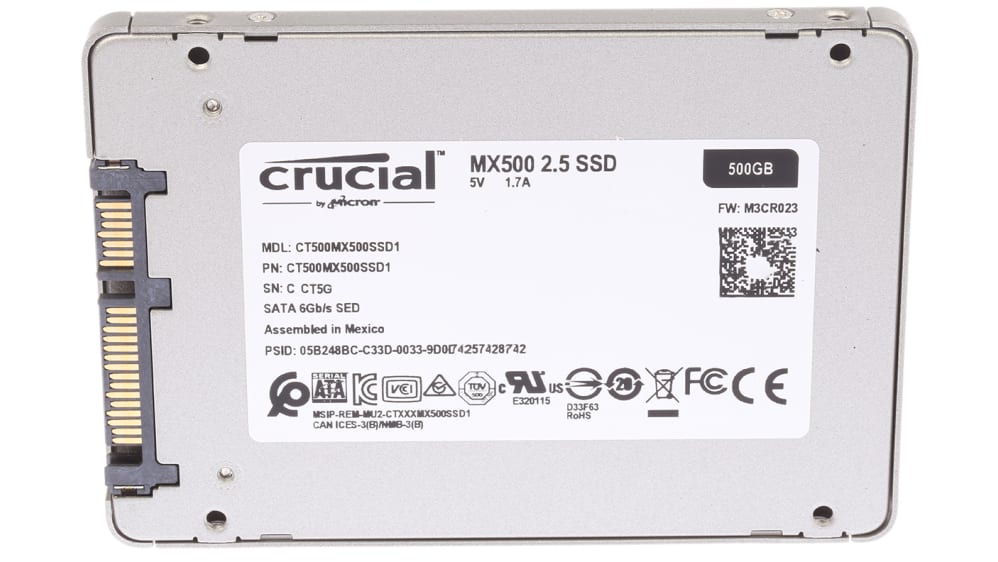 SSD-CT500MX500SSD1, Crucial MX500 2.5 in 500 GB Internal SSD Drive