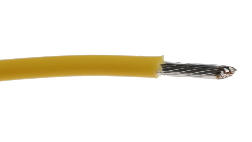 5856 YL005  Alpha Wire Premium Series Yellow 0.62 mm² Hook Up