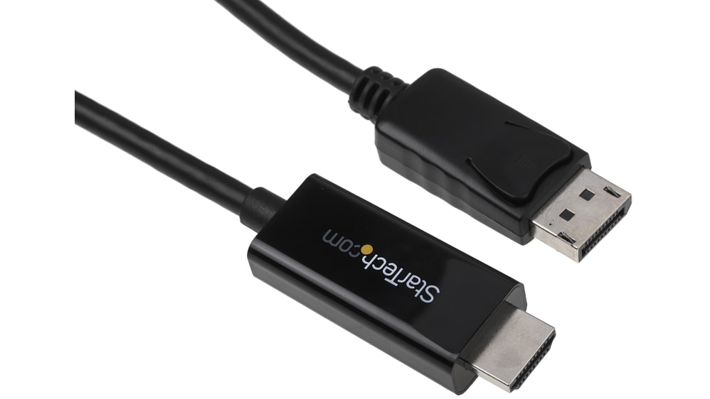 Mål Orkan status DP2HDMM2MB | Startech DisplayPort to HDMI Adapter, 2m Length - 3840 x 2160  Maximum Resolution | RS