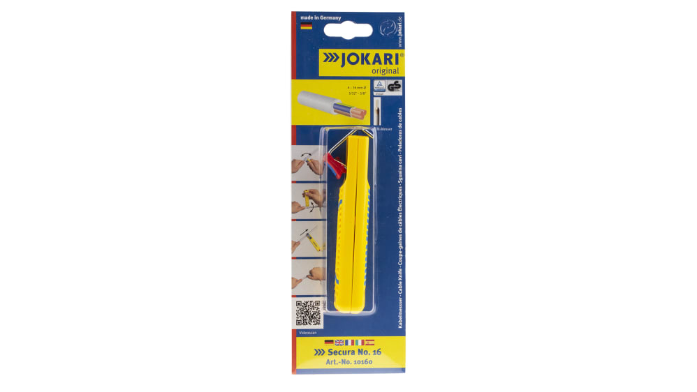 Jokari ワイヤーストリッパー 多芯 最大サイズ:16mm, 最小サイズ:4mm, 10160 RS JOKARI ケーブルストリッパー Secura No16 10160 ケーブルストリッパー