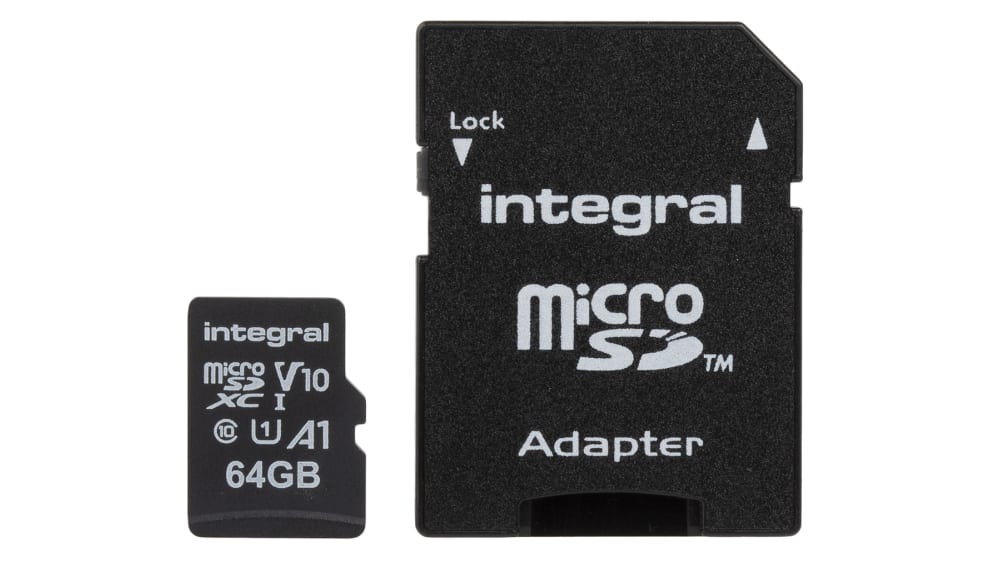 INMSDX64G-100V10, Carte SD Integral Memory 64 Go MicroSDXC