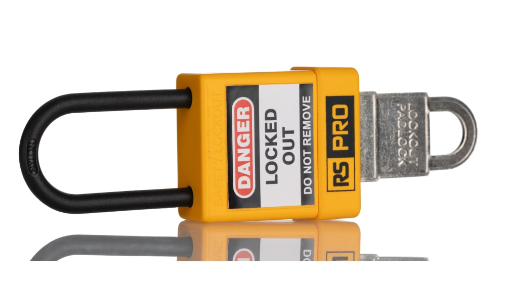 0525Hご確認用です。 RS PRO 黄 ロックアウト, 1穴, ナイロン, ABS 5 mm | RS