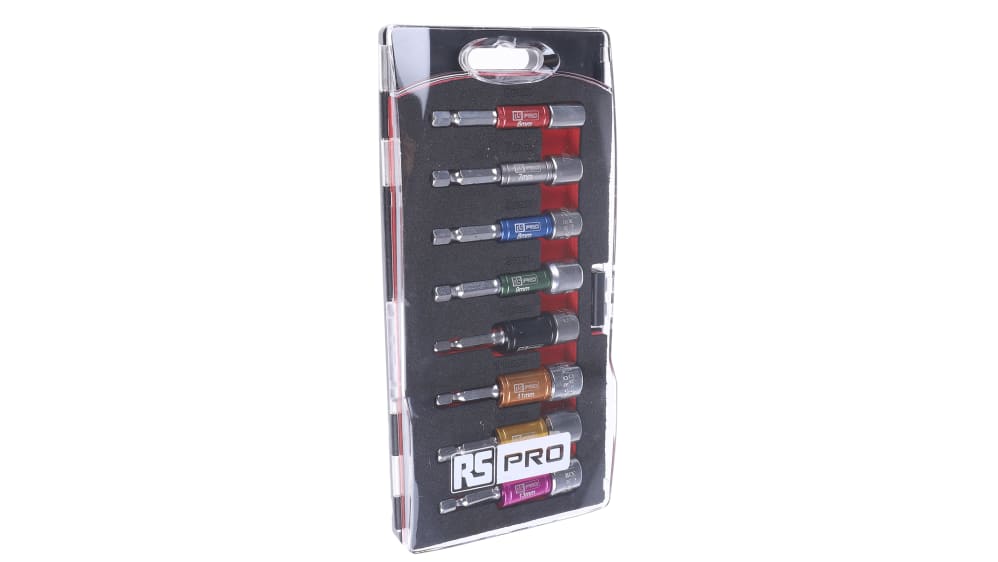 KUROSARA セット RS PRO 8-Piece 1/4 in Bit Socket Set | RS