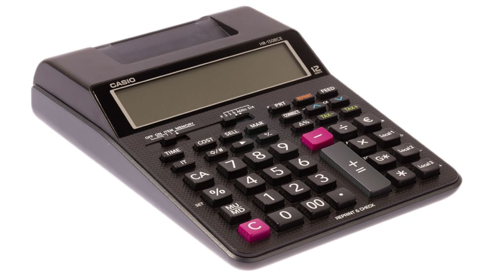 Casio HR150RCE Battery Mains Powered Printing Calculator