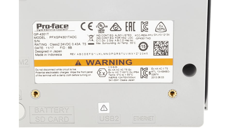 PFXGP4301TADC | Pro-face GP4000 タッチパネル ディスプレイ PFXGP4301TADC | Pro-face GP4000 タッチパネル ディスプレイ