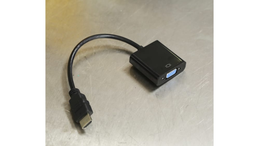 HDMIVGA - Adaptador HDMI a VGA / Chapado en Níquel