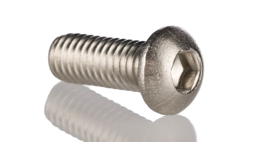 Bulloni A Brugola Con Testa A Cappuccio Nichelata M4mm Viti A - Foto 3