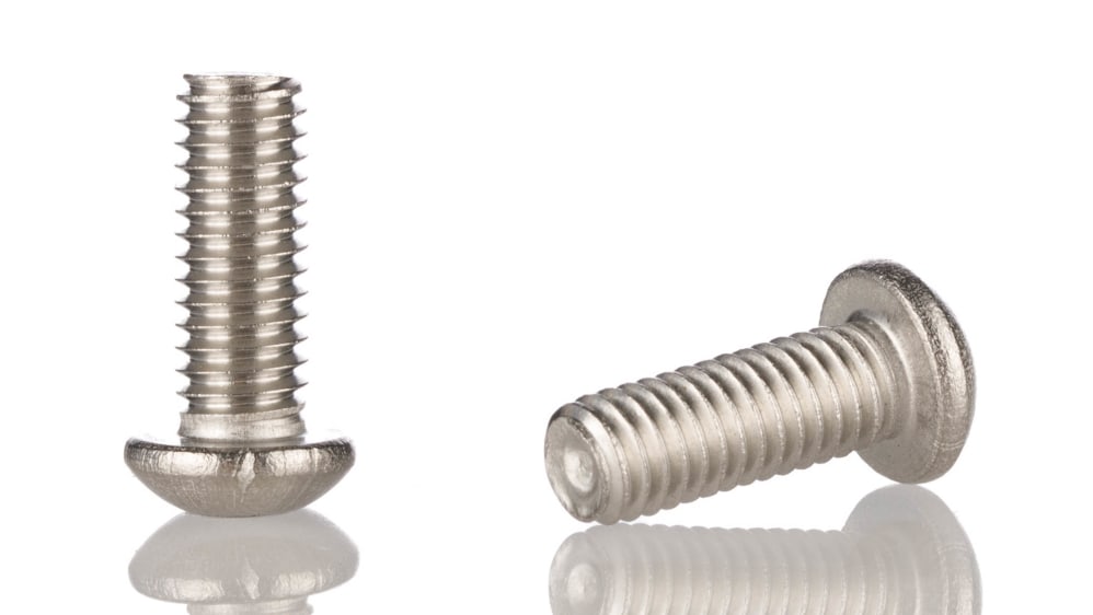 RS PRO Bright Zinc Stainless Steel Hex Socket Cap Screw, Hex