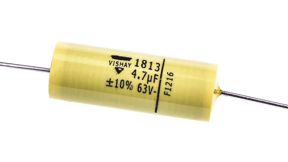 MKT1813547065 | Vishay フィルムコンデンサ, 40 V ac, 63 V dc MKT1813547065 | Vishay フィルムコンデンサ, 40 V ac, 63 V dc
