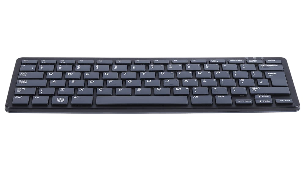 SC0196 | Raspberry Pi 黒, グレー QWERTY (英国) Raspberry Pi