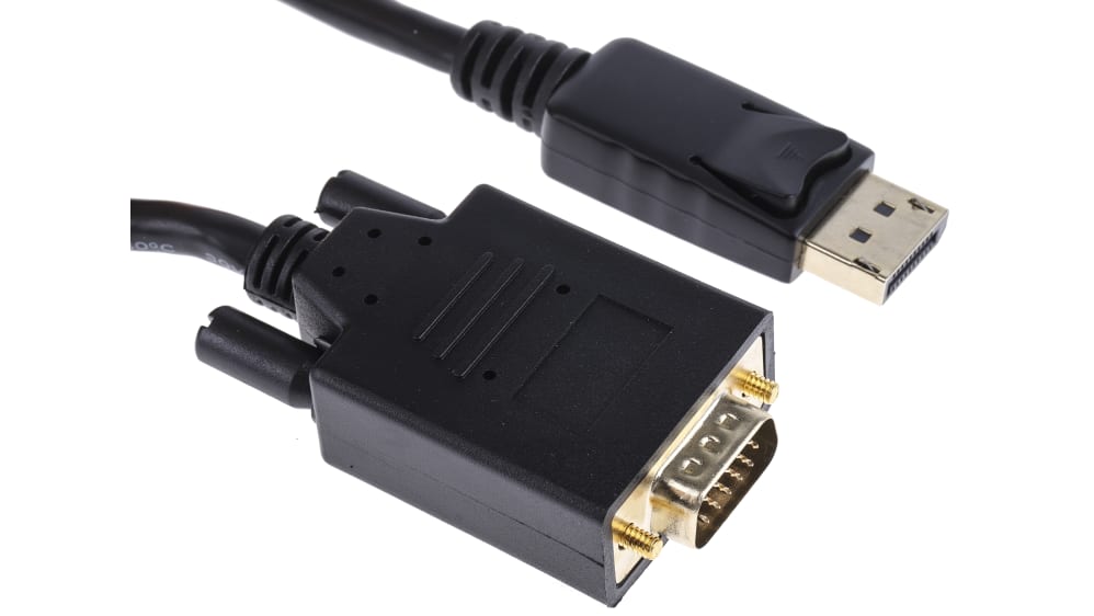 RS PRO Male HDMI to Male VGA Cable, 1m