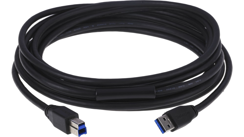 StarTech.com USB-Kabel, USBA / USB B, 5m USB 3.0 Schwarz