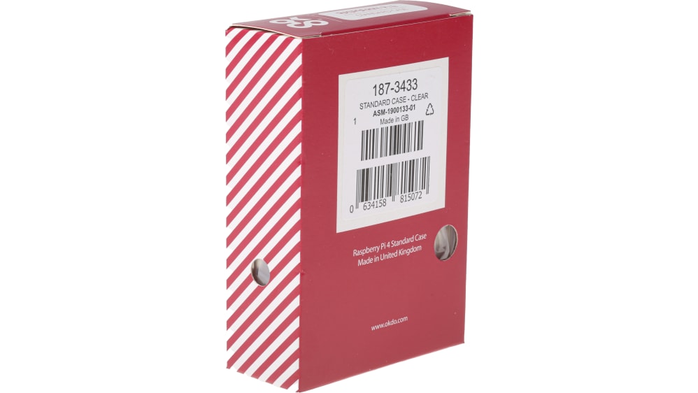 Raspberry Pi 4 4GB RS OKDO 製 本体+ケース Amazon.co.jp: 【RS直販】Okdo 黒 ケース, Pi 4, Pi 4 Standard