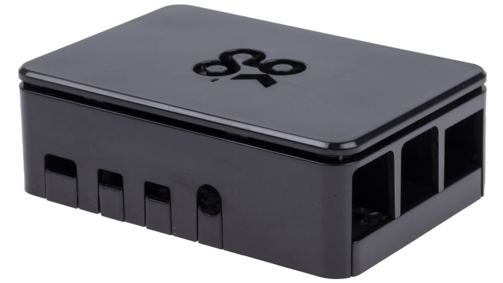 Boîtier noir standard en ABS 1873798 OKdo - Boîtiers pour Raspberry Pi 4B