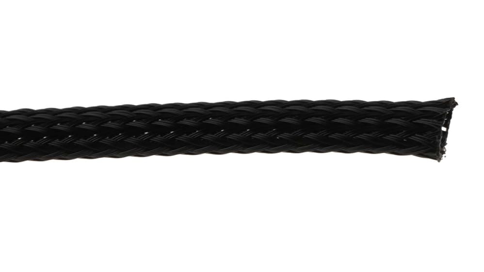 HellermannTyton Expandable Braided Nylon 66 Grey Cable Sleeve, 8mm  Diameter, 10m Length