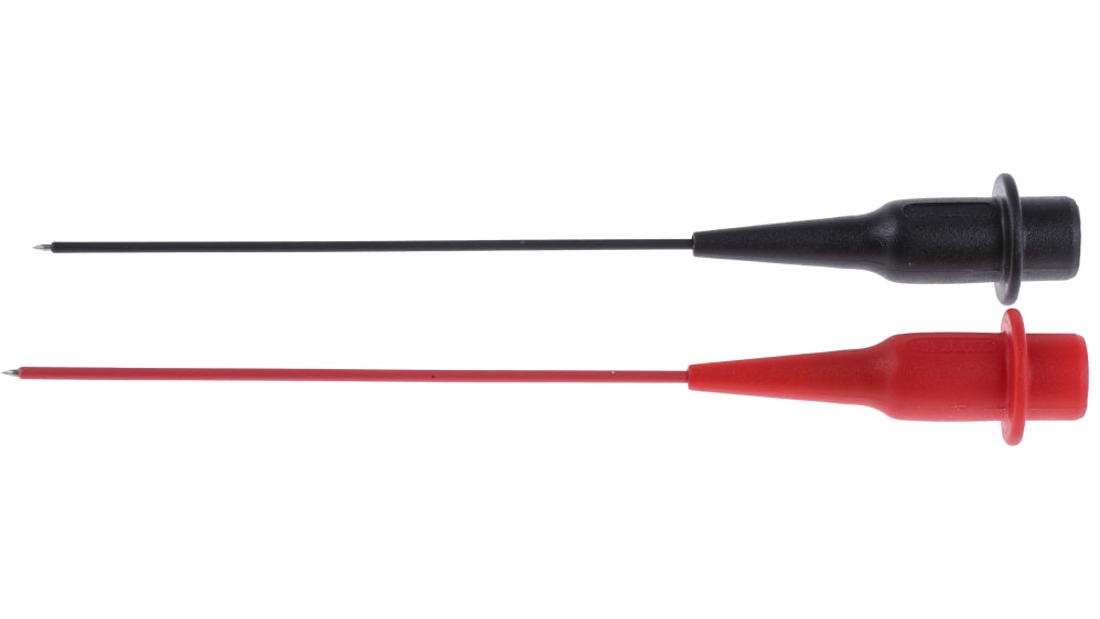 Produktbild von RS PRO Prüfspitzen – 2,5 Mm, Schwarz/rot, 1 KV, Für Messgeräte Und Prüfungen