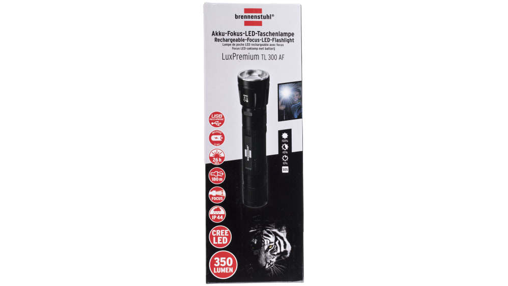 Lampe de poche LED LuxPremium Focus rechargeable TL 300 AF, 350lm  Brennenstuhl