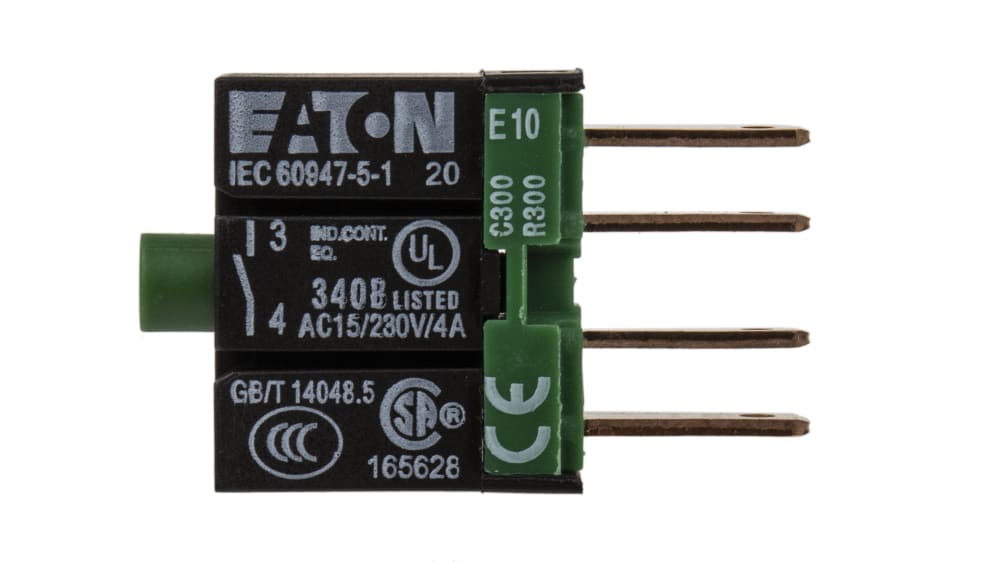 090351 E10 | Eaton Kontaktblock, 1 NO (Schließer), 5→250V für RMQ 