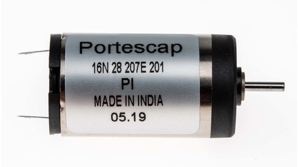 16N28-207E.201 | Portescap, 低慣性タイプサーボモータ 2.3 W DC