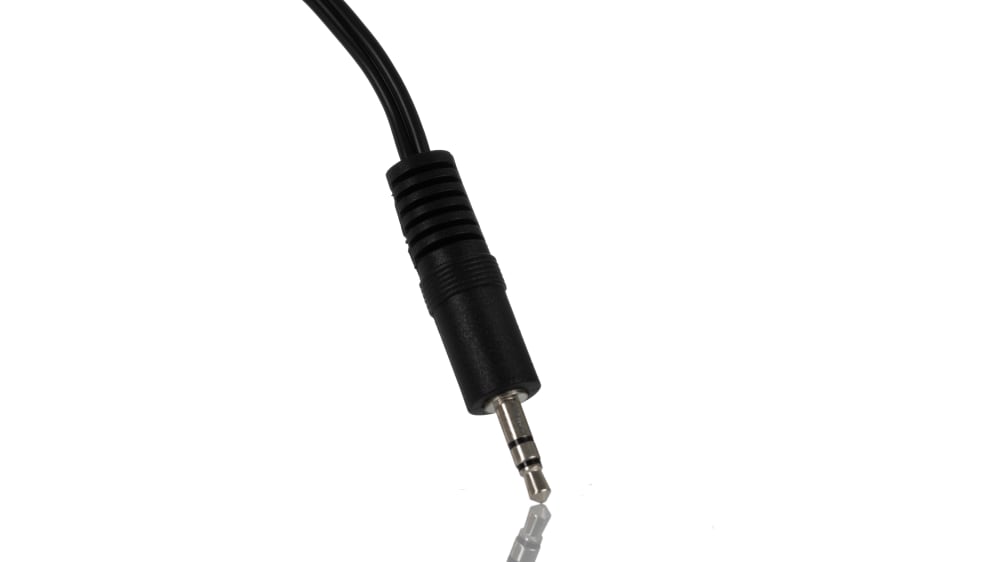 StarTech.com Female 3.5mm Stereo Jack to Male RCA x 2 Aux Cable, Black,  150mm