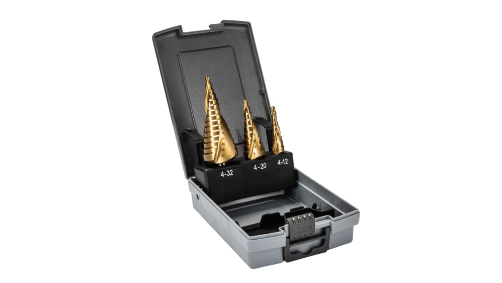Step drill bit set cheap