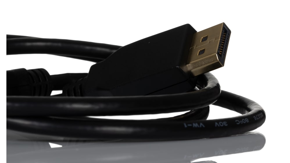 Cable DisplayPort negro RS PRO con. B: VGA hembra, long. 150mm