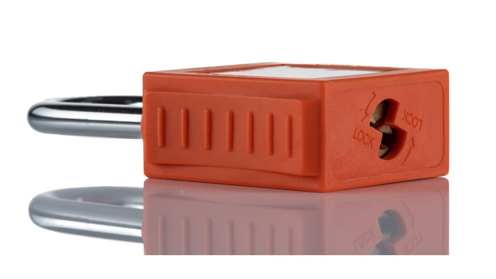 RS PRO Orange 1-Lock Lockout Nylon, Steel Safety Lockout, 6.35 mm | RS