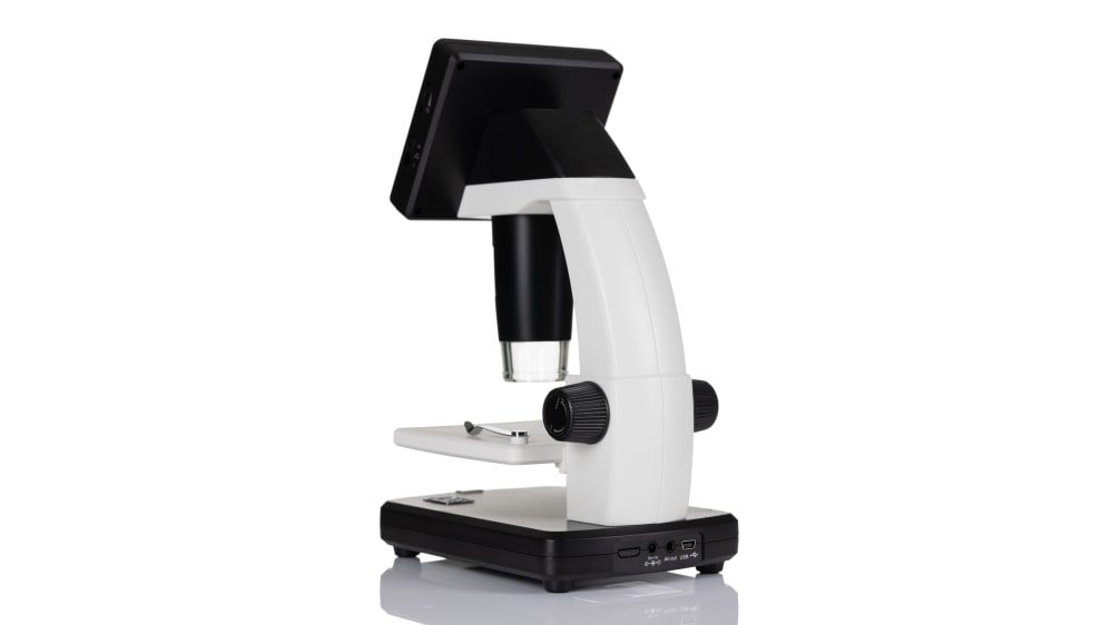 Microscopio digitale RS PRO, 20x → 200x, ris. 5M pixel, interfaccia USB,  con illuminazione