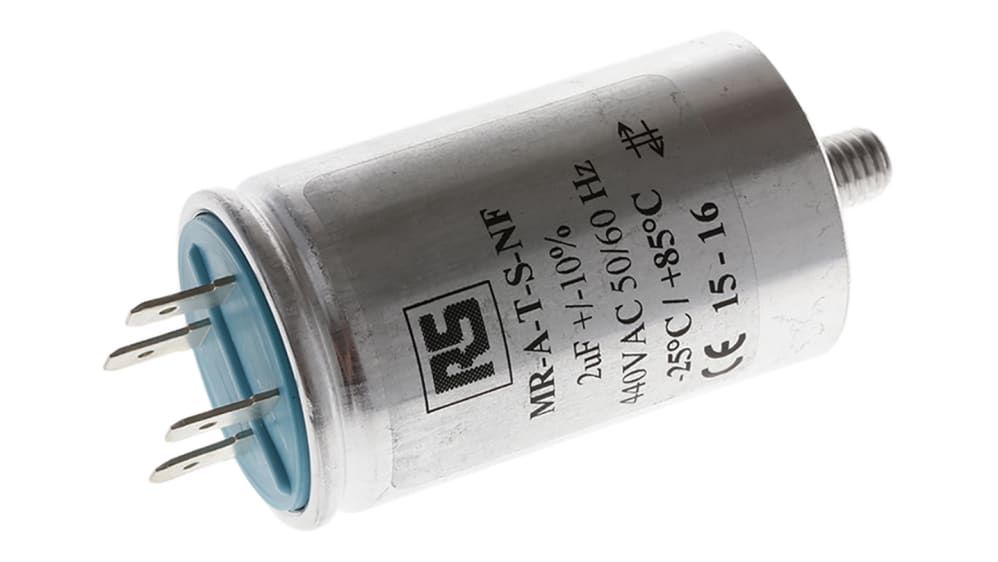 ronさん専用 RS PRO ポリプロピレン フィルムコンデンサ, 440V ac, 2μF, ±10% | RS
