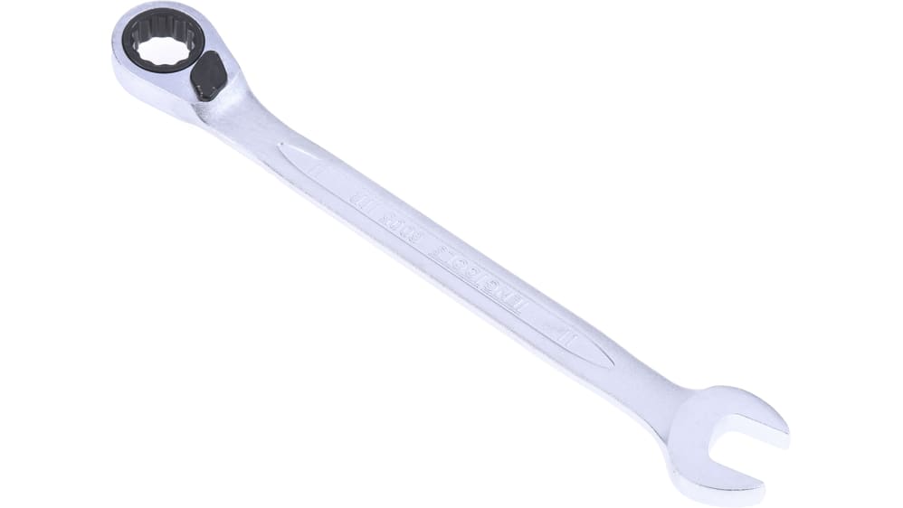 Tengtools Flach-Maulschlüssel Mit Ratsche – 9 Mm, Chrom-Vanadium, 123 Mm Länge – Perfekt Für Enge Stellen