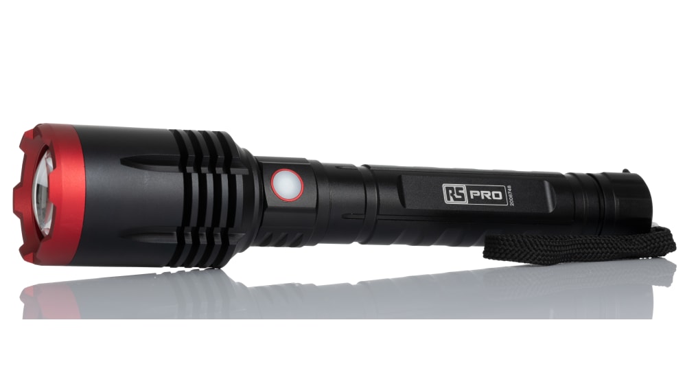 Lampe torche RS PRO LED Rechargeable, 6 000 lm, IP67