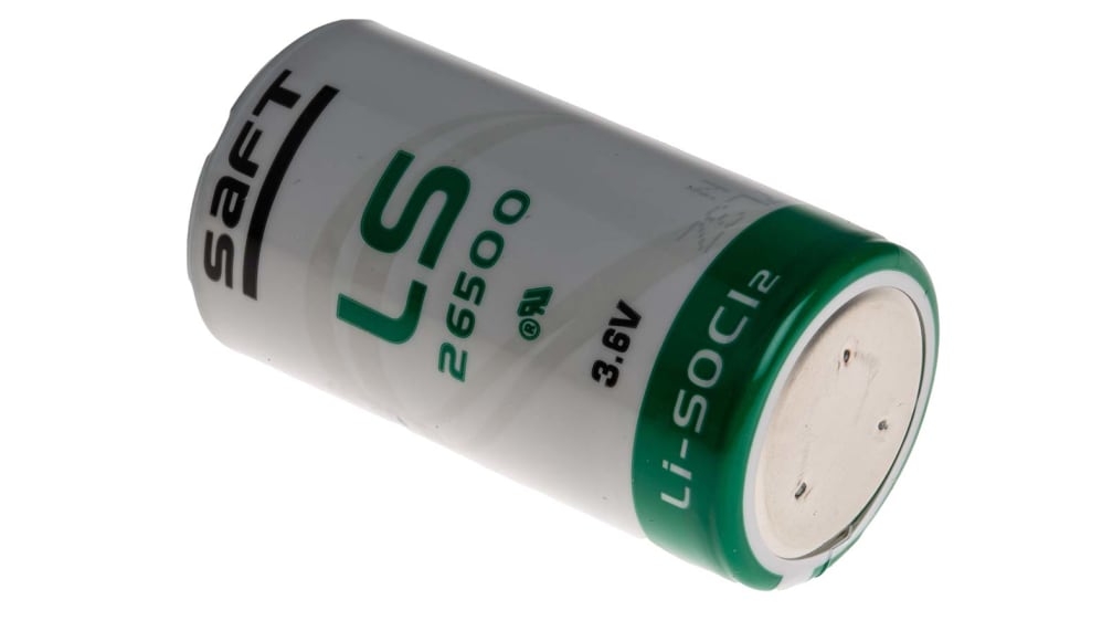 Pile C 3.6V Lithium Thionyle Chloride Saft, 7.7Ah Code commande RS:  201-9450 Référence fabricant: LS26500