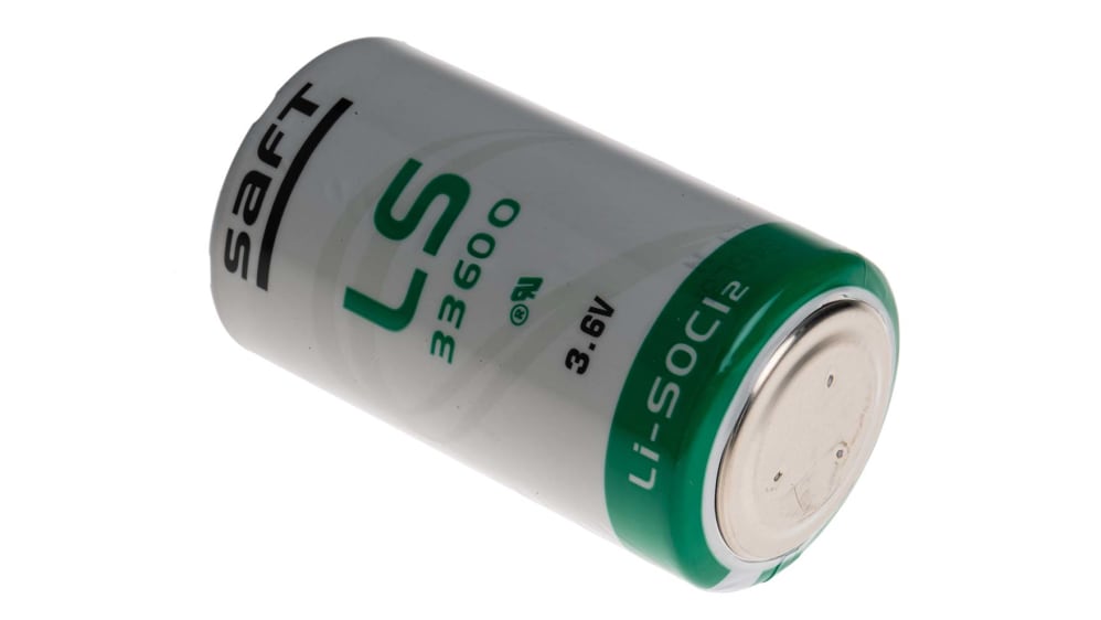 LS33600 | Saft 3.6V Lithium Thionyl Chloride D Battery | RS