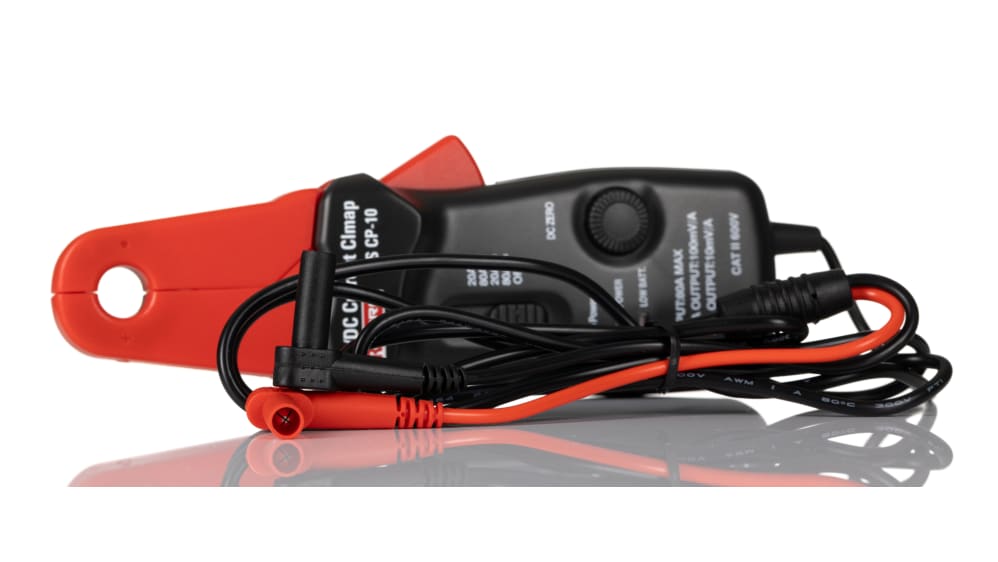 RS PRO 4 mmセーフティプラグ 電流クランプ, 80A ac, 80A DC, 12mm MAX