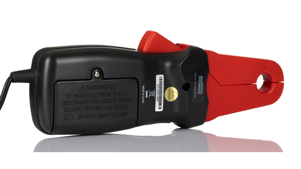 RS PRO 4 mmセーフティプラグ 電流クランプ, 80A ac, 80A DC, 12mm MAX