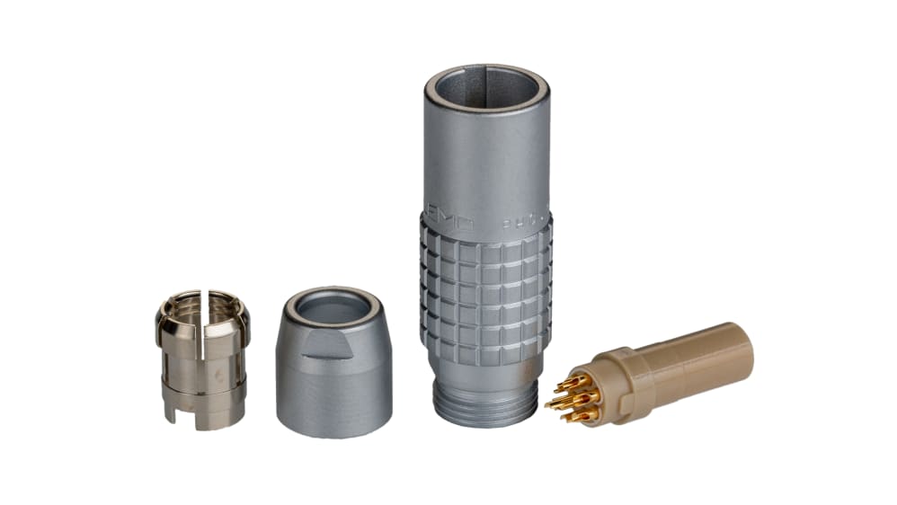 PHG.1B.307.CLLD62 | LEMO メス 丸型コネクタ, 7極 ソケット, ケーブル