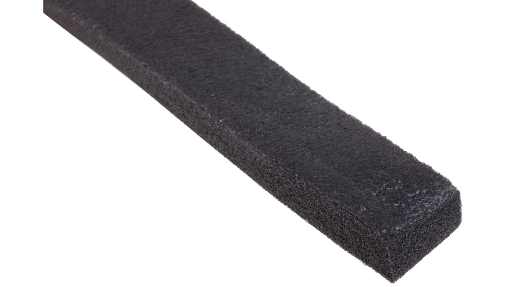 RS PRO PVC Schaumstoff Klebeband, Schwarz, Stärke 10mm