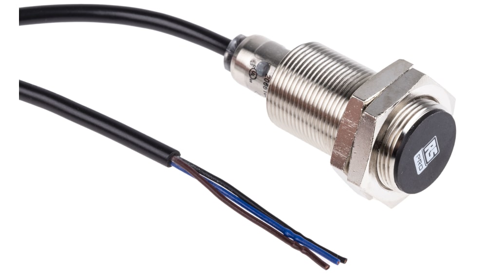 RS PRO Inductive Barrel-Style Proximity Sensor, M18 x 1, 8 mm 