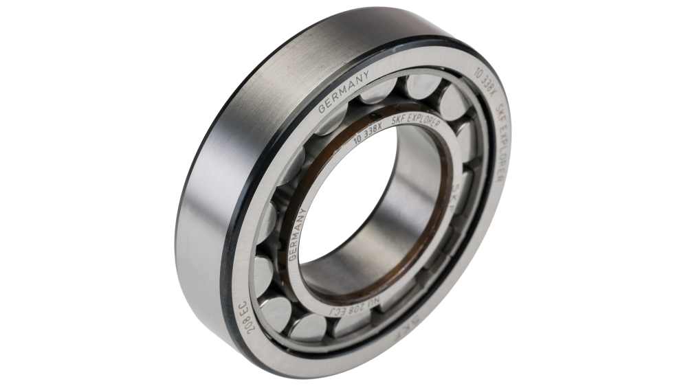SKF NU 208 ECJ 40mm Cylindrical Roller Bearing, 80mm RS - Main Image