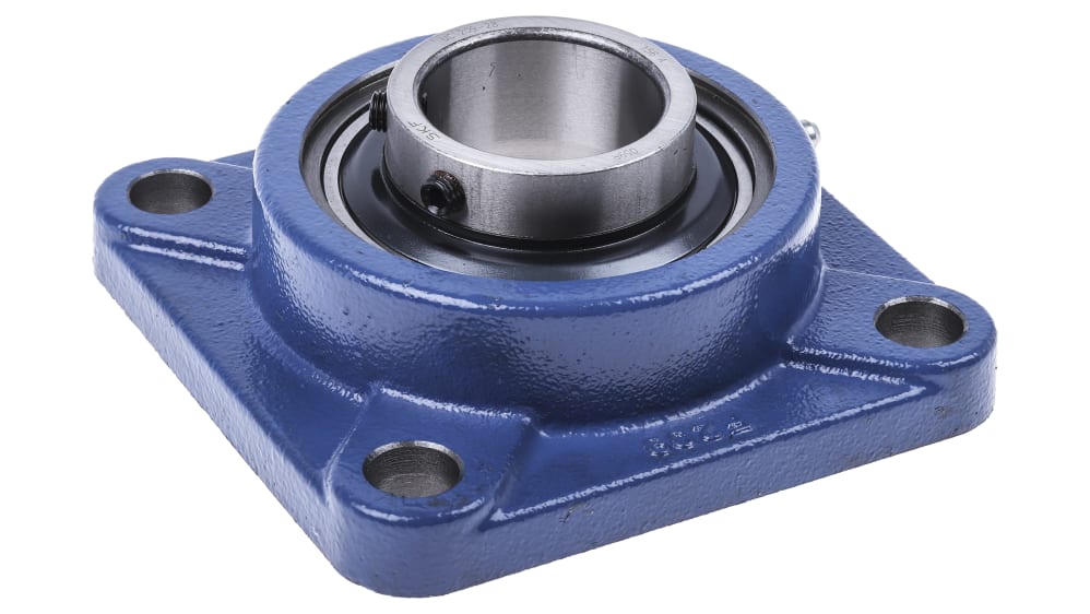SKF フランジ付きベアリングユニット, 4穴, 内径:44.45mm, UCF SKF フランジ付きベアリングユニット, 4穴, 内径:44.45mm, UCF