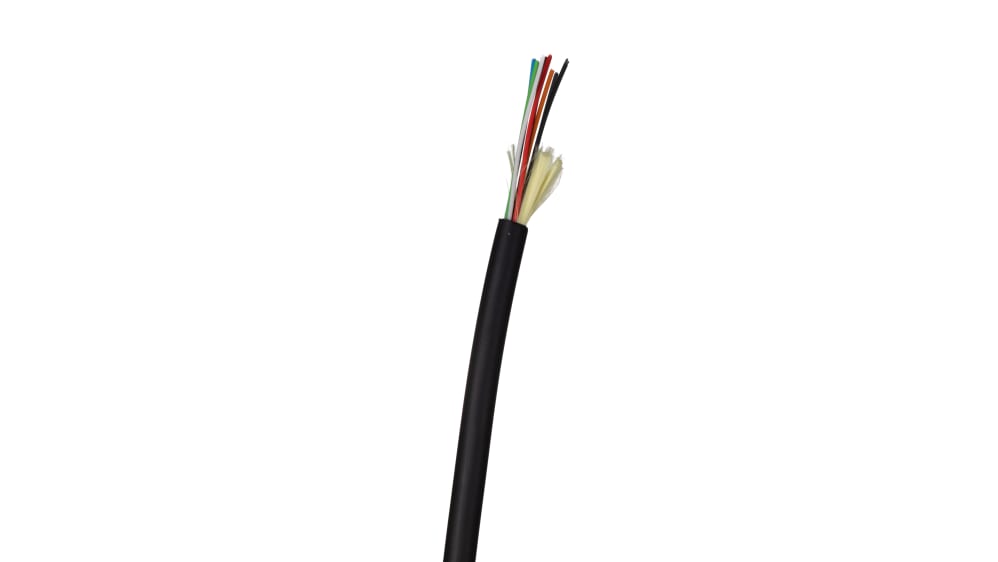 Câble fibre optique RS PRO 100m Avec connecteur, OM4 Multi-mode, 8