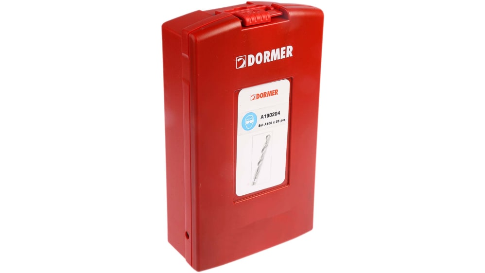 Dormer ドリルビットセット A190 204 HSS, 25個 | RS