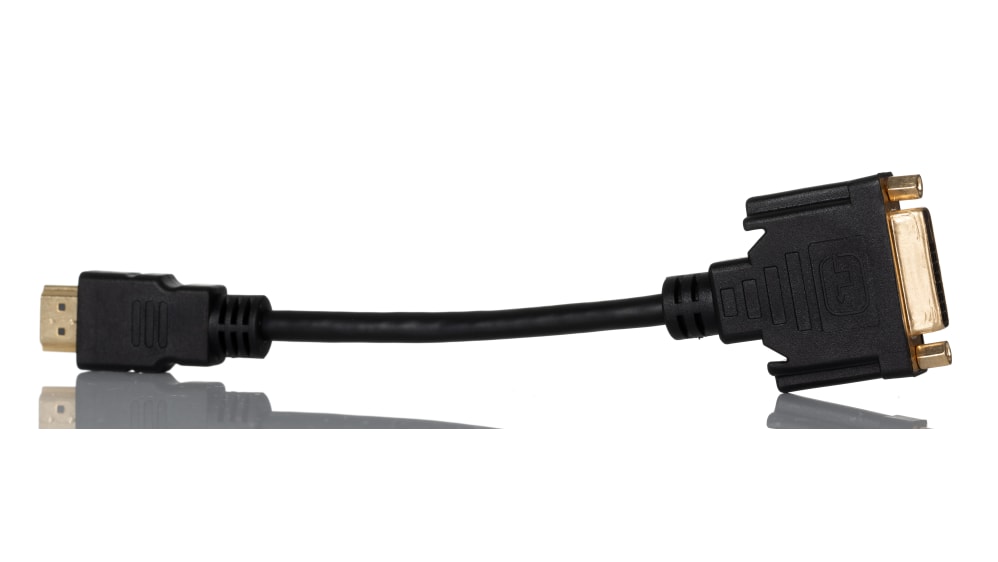RS PRO Adapter, Male HDMI to Female DVI-D - Main Image