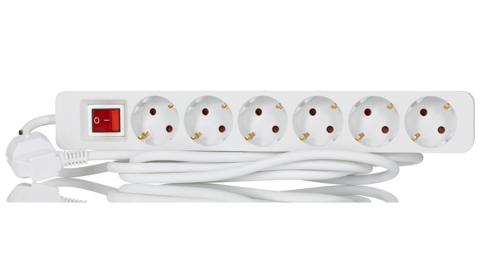 Prolunga EMOS 25 Metri Con 2 Prese Schuko - Cavo In Gomma IP44, Per Esterno, H07RR-F3G 1,5 Mm2, 3680W Max