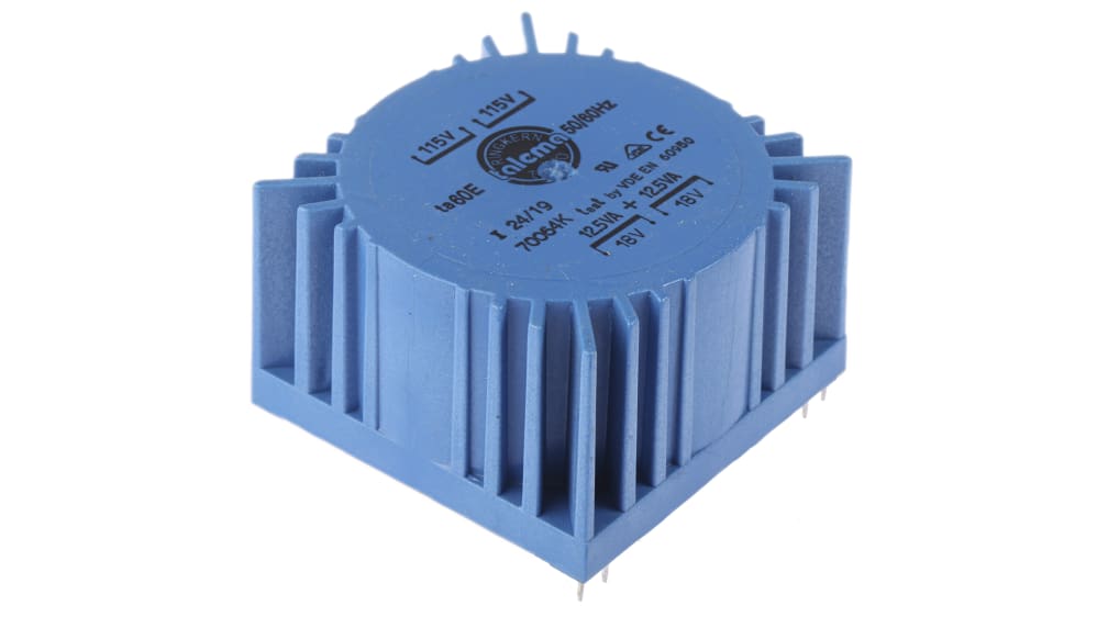Nuvotem Talema トロイダルトランス,1次:115 V ac, 230 V ac,2 Nuvotem Talema トロイダルトランス,1次:115 V ac, 230 V ac,2