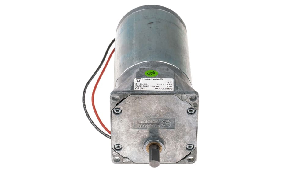80835006 | Crouzet Brushed Geared DC Geared Motor, 27 W, 24 V dc 