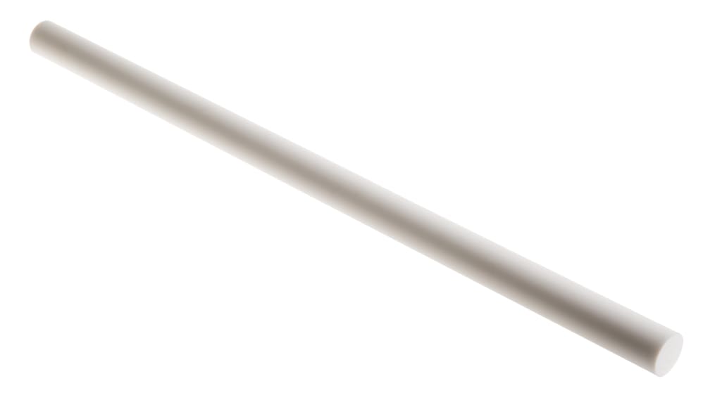 Varilla Blanca De Acetal POM - 15 Mm Diámetro, 300 Mm Largo, Poste Libre