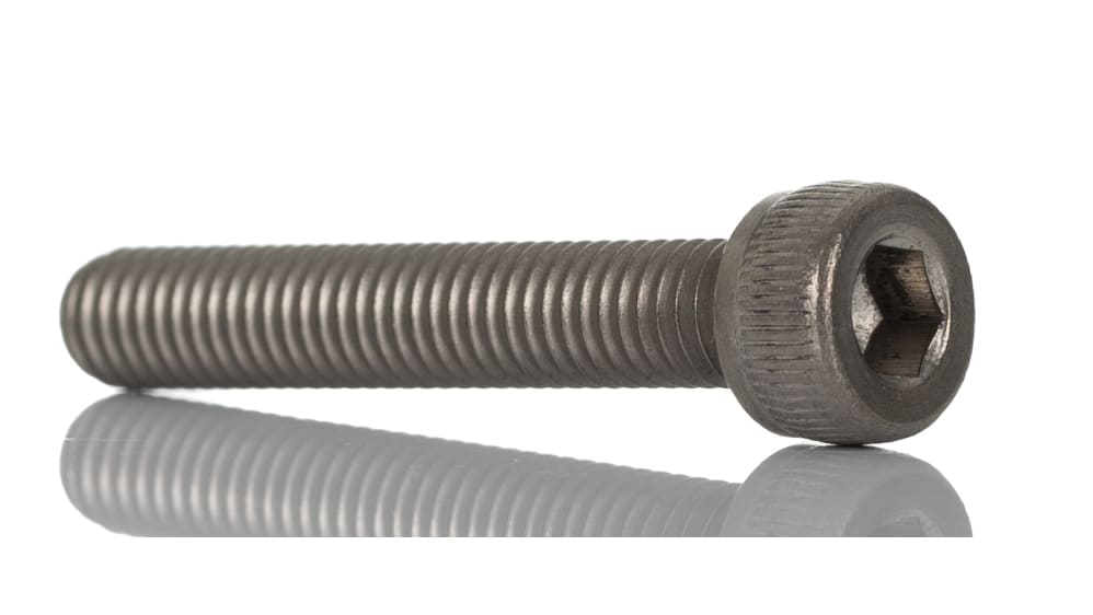 4 Bulloni In Titanio M5 X 30mm - Testa A Pulsante Brugola - Grado Aerospaziale