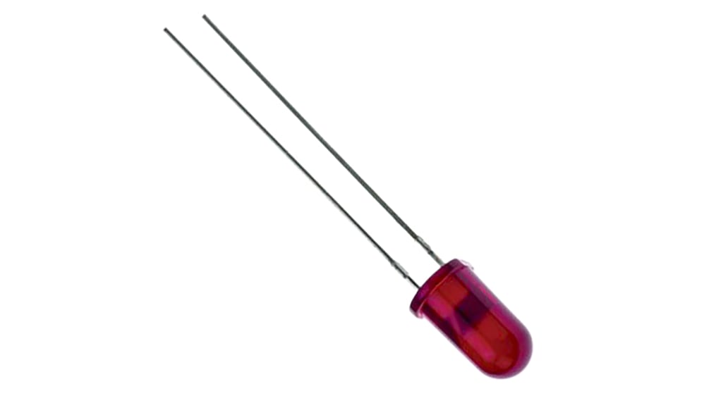 Kingbright LED, 赤, スルーホール実装, 5 mm (T-1 3/4), L-53ID Kingbright LED, 赤, スルーホール実装, 5 mm (T-1 3/4), L-53ID