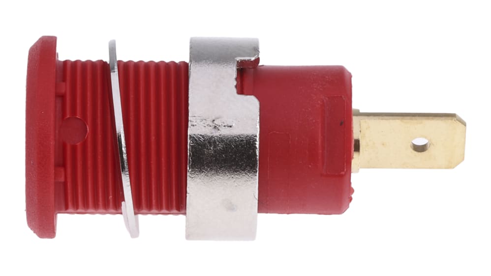 Fiche banane femelle 4 mm Staubli Rouge Femelle 24A 1000V